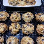 Blueberry Sauce and Cheese English Muffin