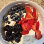Triple Berry Cheesecake breakfast